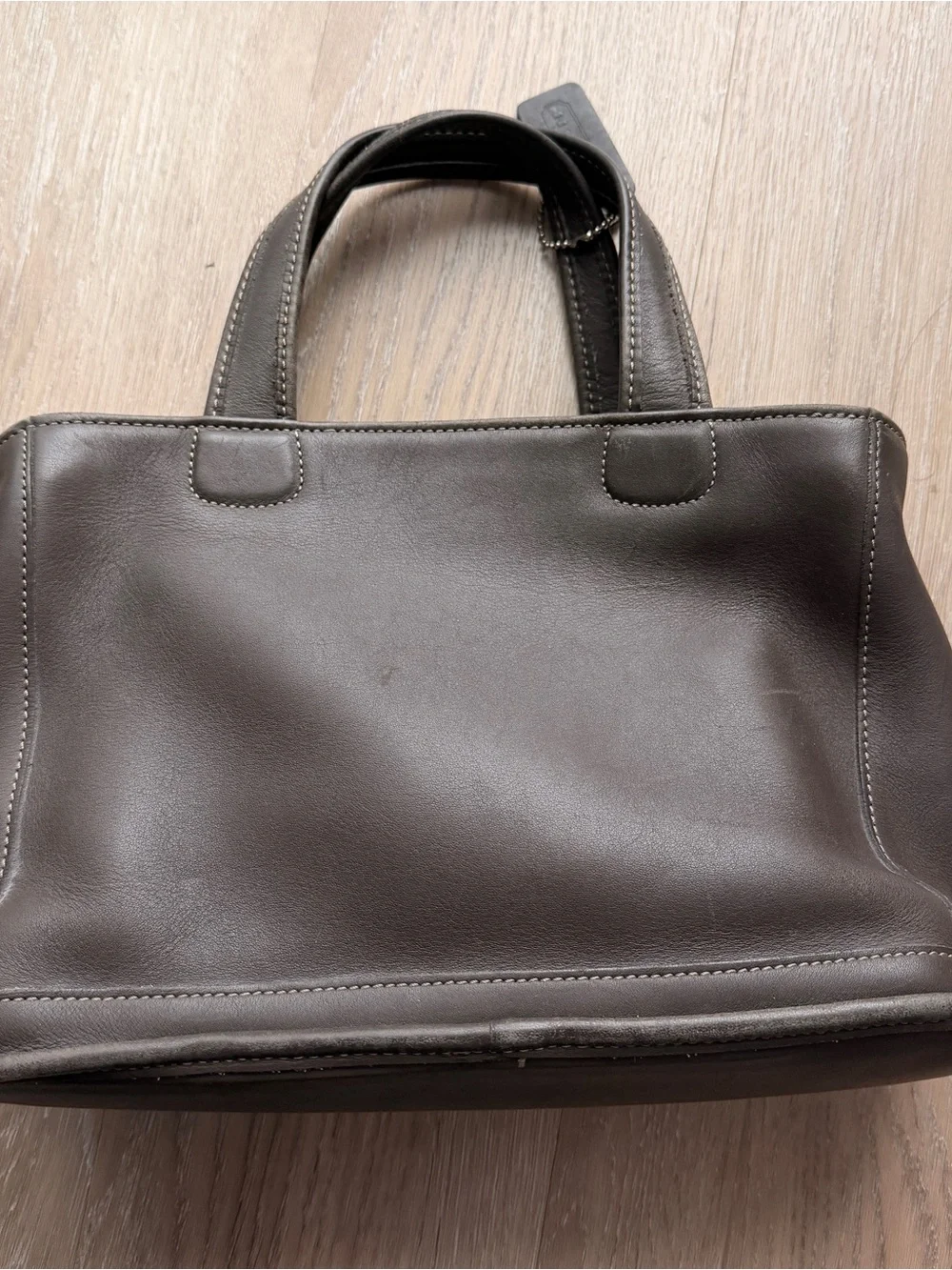 Vintage Coach Bleecker dark brown leather satchel